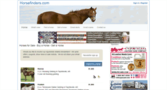Desktop Screenshot of horsefinders.com