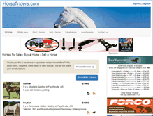 Tablet Screenshot of horsefinders.com